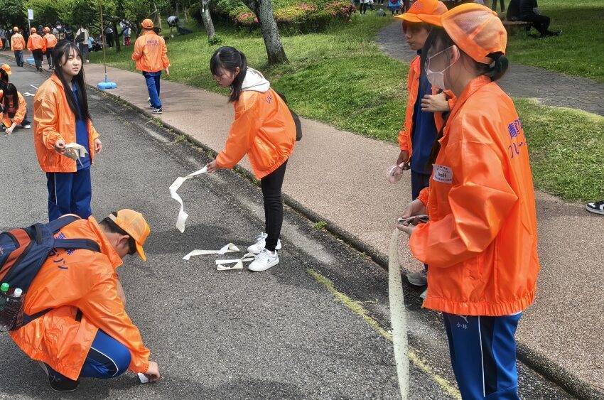 撤収作業の様子